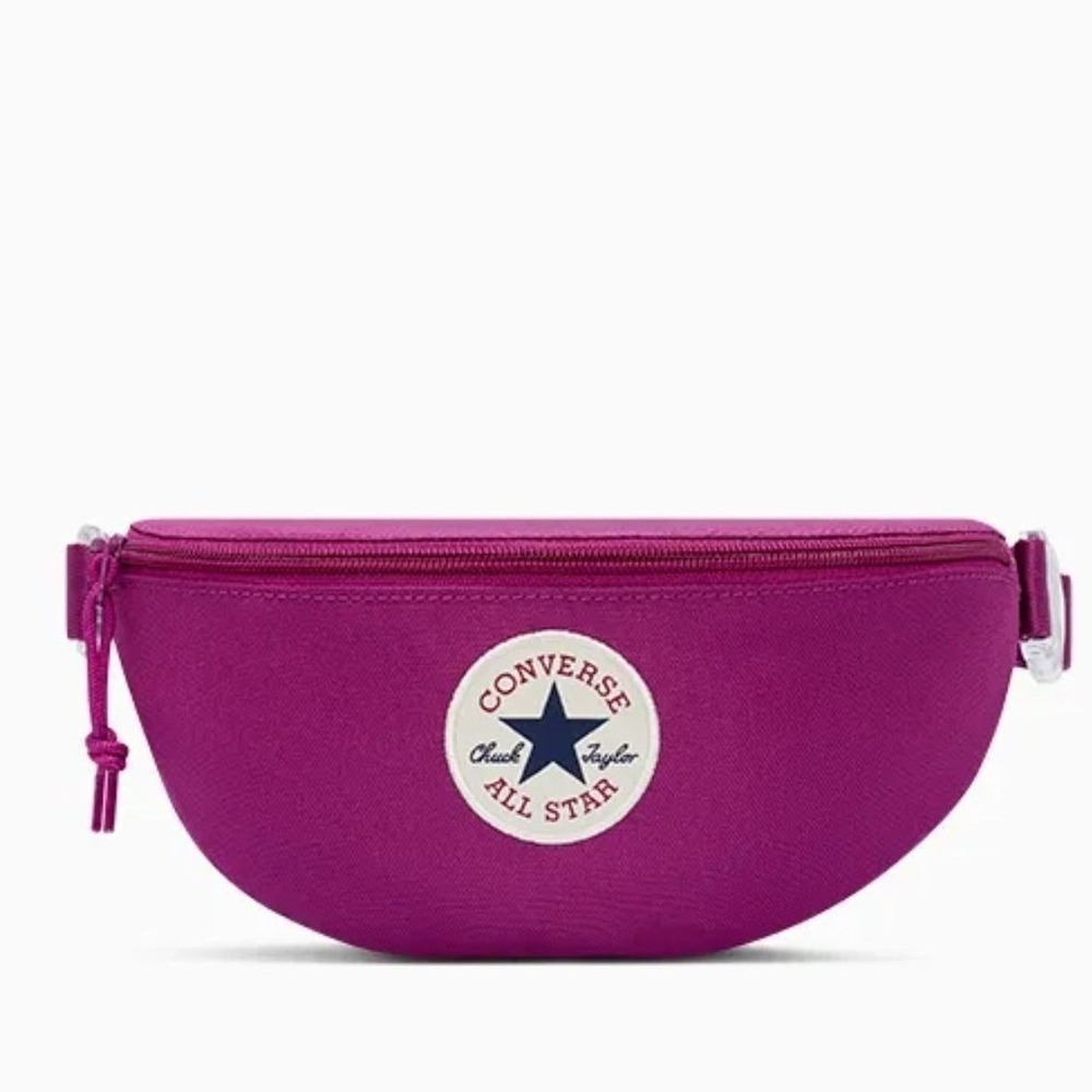 Converse Waist Pack Women OS Purple Canvas Fanny‎ Pack NEW 10019907-A15